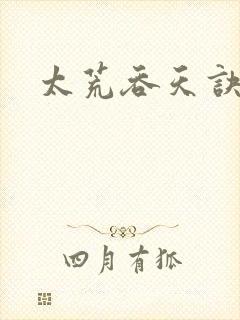 太荒吞天诀小说封面