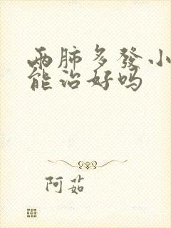 两肺多发小结节能治好吗