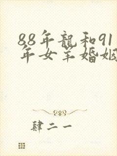 88年龙和91年女羊婚姻