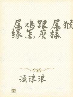 属鸡跟属猴的姻缘怎么样