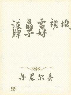 液晶电视机什么牌子好