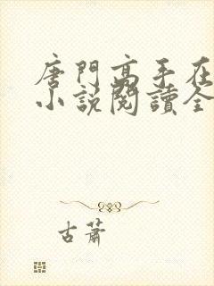 唐门高手在异世小说阅读全文