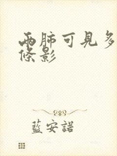 两肺可见多发索条影封面