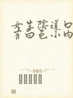 女生阴道口下边有白色小肉粒封面