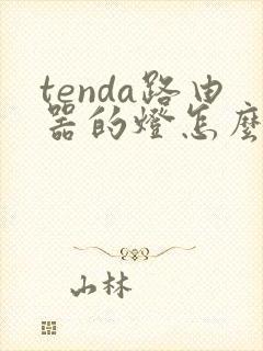 tenda路由器的灯怎么亮才正常