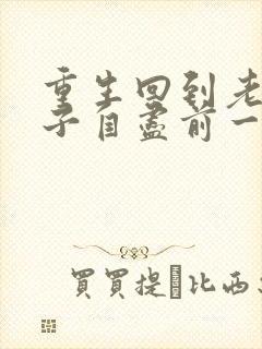 重生回到老婆儿子自尽前一天