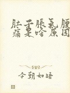 肚子胀气腹部绞痛是啥原因呢