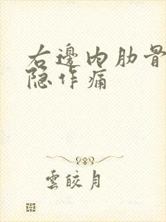 右边内肋骨下隐隐作痛