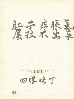 肚子疼胀气想拉屎拉不出来怎么回事