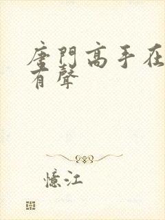 唐门高手在异世有声