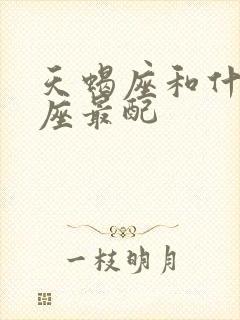 天蝎座和什么星座最配封面