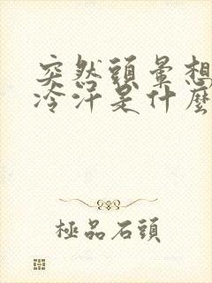 突然头晕想吐冒冷汗是什么原因封面