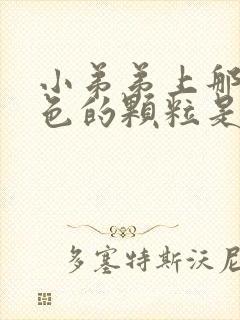 小弟弟上那些白色的颗粒是什么