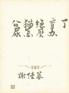 公猫绝育了还乱尿怎么办