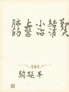 肺上小结节靠主的医治消失