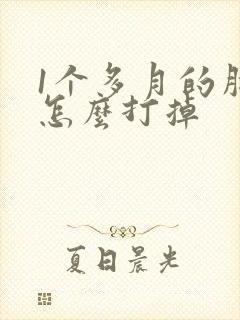 1个多月的胎儿怎么打掉