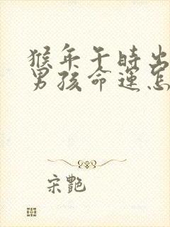 猴年午时出生的男孩命运怎么样