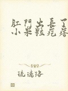 肛门出长了一个小米粒疙瘩