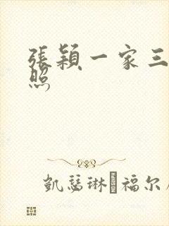 张颖一家三口合照