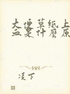 大便草纸上有鲜血是什么原因封面