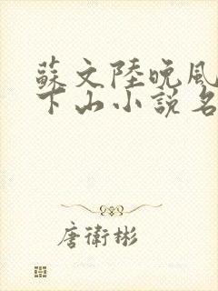 苏文陆晚风阎王下山小说名