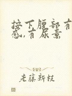 按下腹部有疼痛感,有尿意