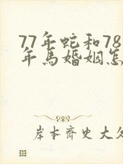 77年蛇和78年马婚姻怎么样封面