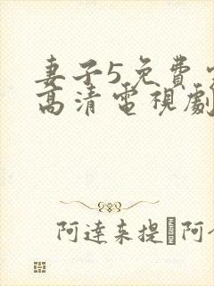 妻子5免费完整高清电视剧在线