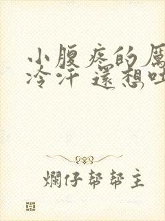 小腹疼的厉害冒冷汗 还想吐是怎么回事