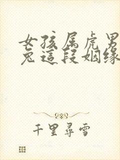 女孩属虎男孩属兔这段姻缘好不好