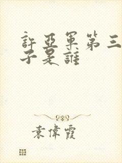 许亚军第三任妻子是谁