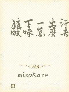 腋下一出汗就有酸味怎么去除封面