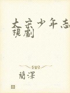 大宋少年志1电视剧