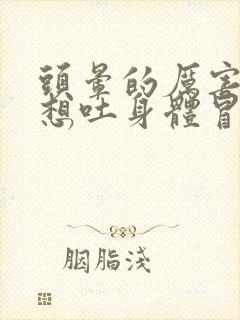 头晕的厉害恶心想吐身体冒虚汗是怎么回事