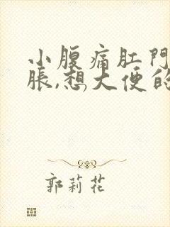 小腹痛肛门有坠胀,想大便的感觉