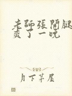 老师张开腿让我爽了一晚封面