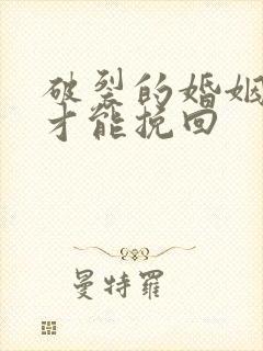 破裂的婚姻怎么才能挽回封面