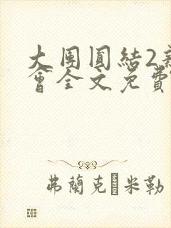 大团圆结2亲情会全文免费听封面