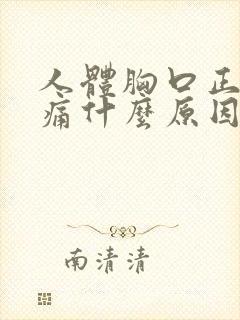 人体胸口正中间痛什么原因