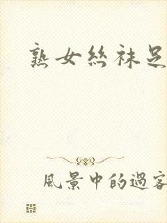 熟女丝袜足射p封面