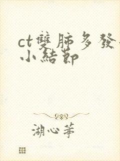 ct双肺多发微小结节