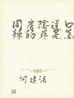 同房阴道口火辣辣的疼是怎么回事封面