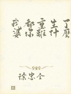 我都重生了,老婆你离什么婚?