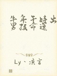 牛年午时出生的男孩命运