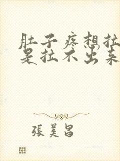 肚子疼想拉屎但是拉不出来是怎么回事封面