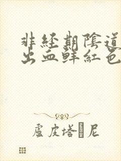 非经期阴道异常出血鲜红色