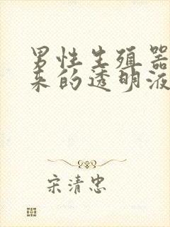 男性生殖器流出来的透明液体是什么