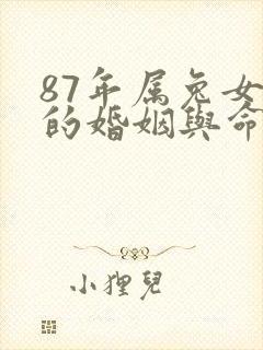 87年属兔女人的婚姻与命运封面