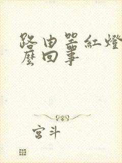 路由器红灯亮怎么回事