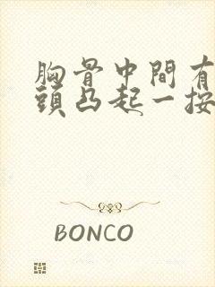 胸骨中间有个骨头凸起一按就疼封面